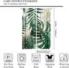 Tropical Palm Leaf Curtains Natural Emerald Green Gold Botanical Plant Abstract Printed Window Treatments Curtain Made Of Polyester With Rod Pocket