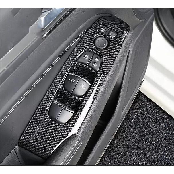 Interior Door Window Switch Panel Cover Carbon ABS Fits Nissan Altima 2019-2023