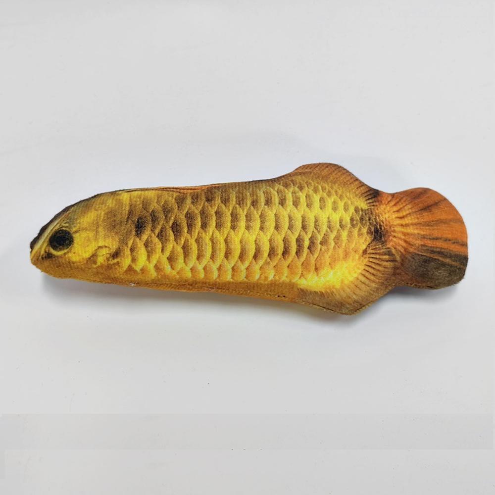 3D Fish Shaped Simulation Interactive Cat Toy Soft Plush Interactive Chew Toy for Cats Funny Teasing Doll Pet Supplies
