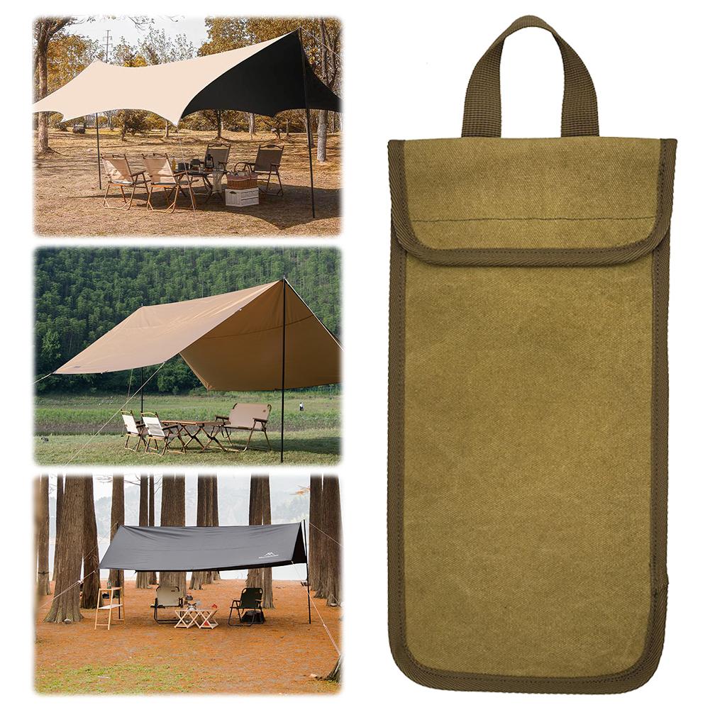 18Pcs Camping Tent Accessories Kit with Reflective Camping Rope Outdoor Camping Pegs for Tent Tarp Tent Clamps and Storage Bag