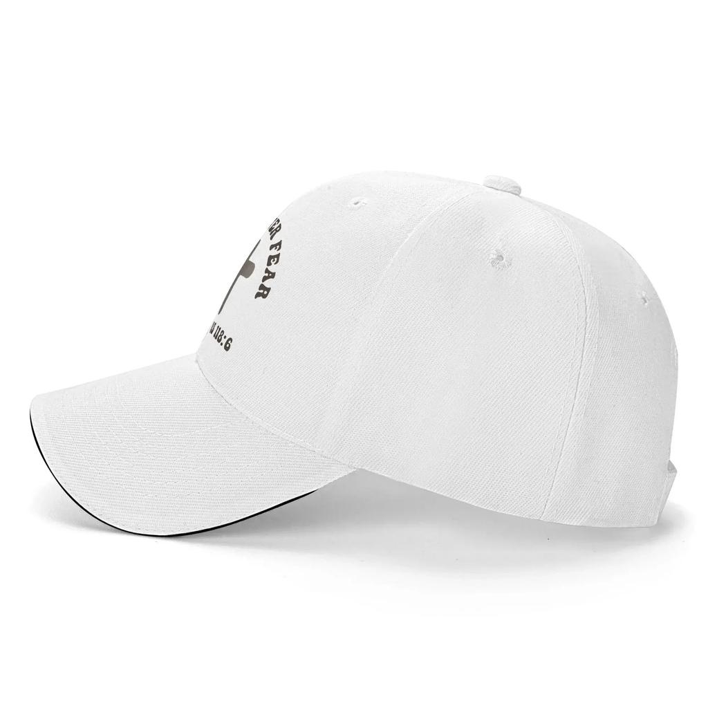 Christlicher Glaube über Angst Baseballkappe Streetwear Unisex-Teenager Trucker-Hut Dropshipping Outdoor-Sport Baseballkappen Geschenkidee
