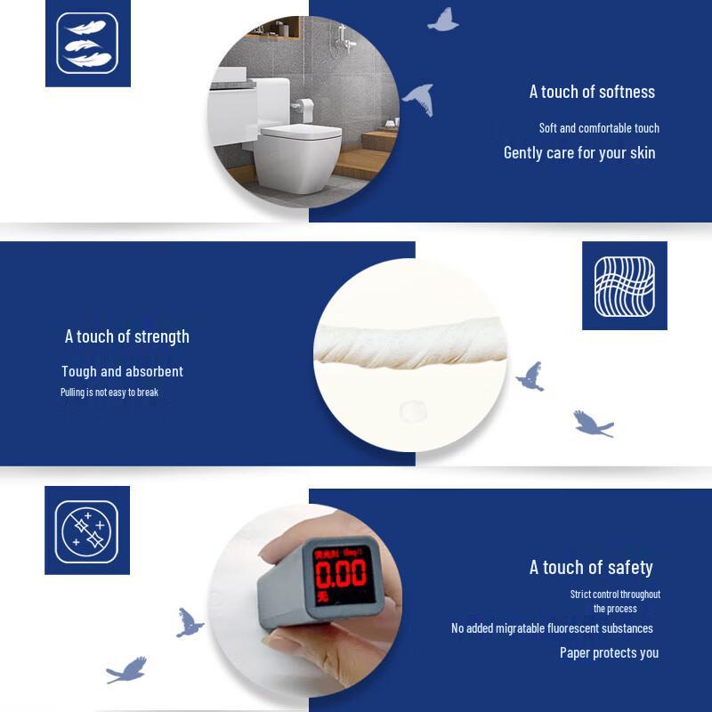 Qingfeng 3-Ply Commercial Jumbo Toilet Paper