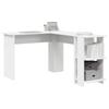 Corner Desk White 140 x 113.5 x 75 cm Particleboard