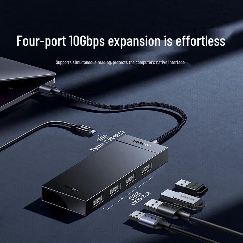 UGREEN USB 3.2 Gen2 10Gbps 4-Port Hub Splitter