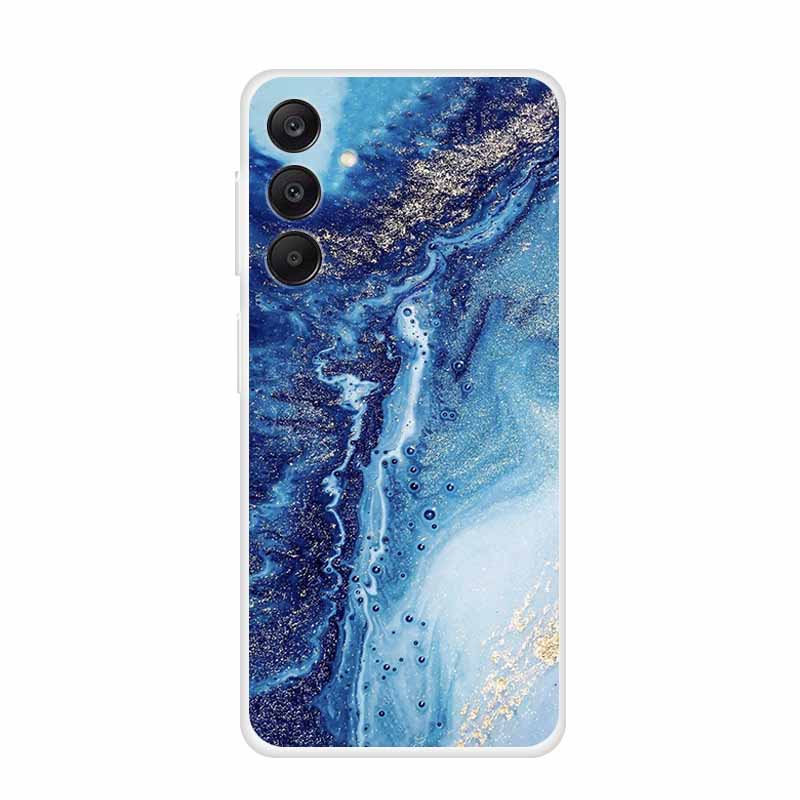 Marble Patterns Phone Case for Samsung A25 Soft Transparent TPU Clear Cover for Samsung Galaxy A 25 Protective Silicone Shell