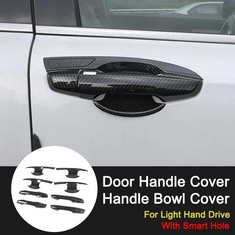 For Honda CRV 5th Accessories 2017 2018     Car ABS Carbon  Gate Door Handle Covers Trim Stickers Accessories