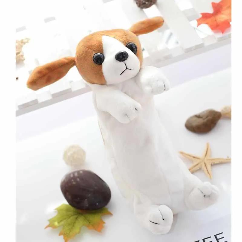 

Вместительный Милый Плюшевый Пенал для Большой Собаки Очаровательный Пушистый Пенал для Студентов Labrador