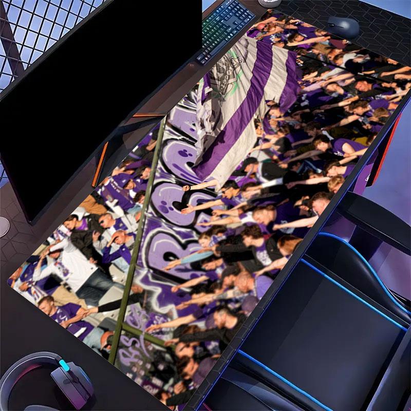 RSC Anderlecht Mouse Pad, Large Gaming Desk Mat, Non-slip XXL Mousepad for Laptop & Tablet, Mini PC Playmat with Stitched Edges