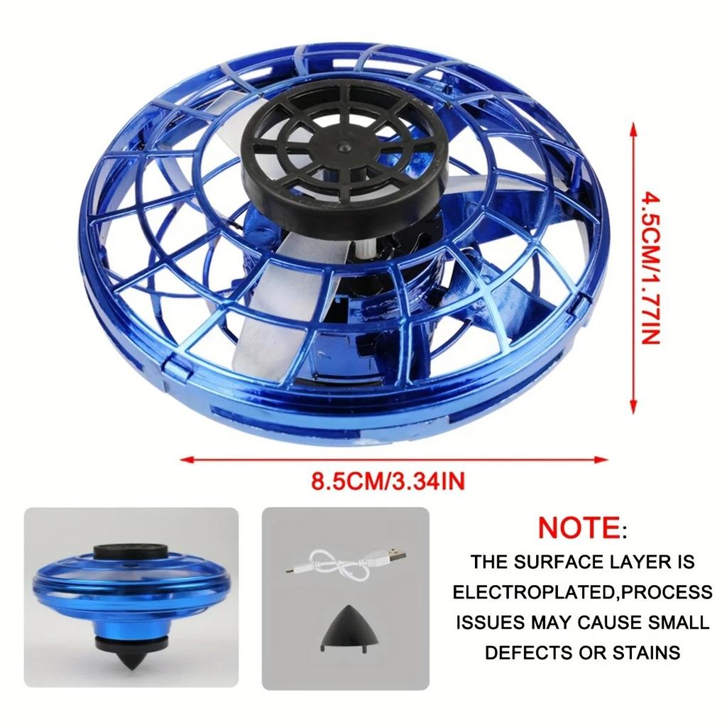 Flying Helicopter Spinner Fingertip Upgrade Flight Gyro Flyorb Hover Ball Mini Drone Aircraft Toy LED UFO Type Toy Kid Gift