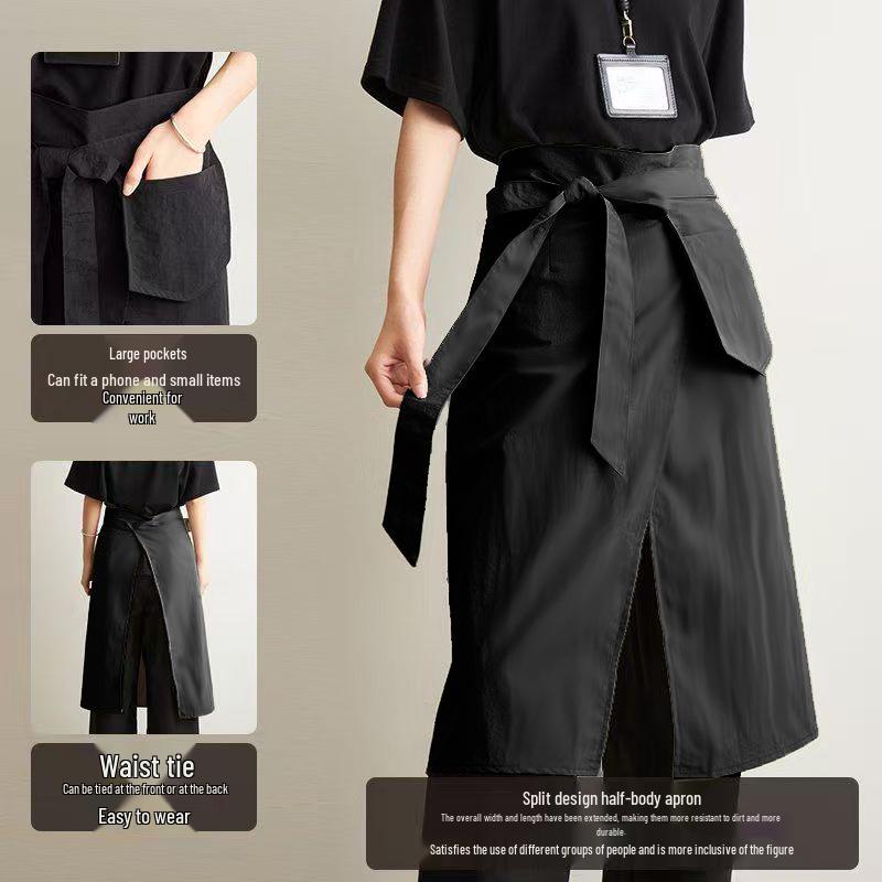 Custom Logo Catering & Kitchen Apron - Full or Half Body, Splash-Proof, Japanese Style
