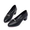 Buty damskie kobiety klasyczne wysokiej jakości czarna lakierowana skóra praca biuro kwadratowy obcas buty pani moda słodkie czółenka ba32