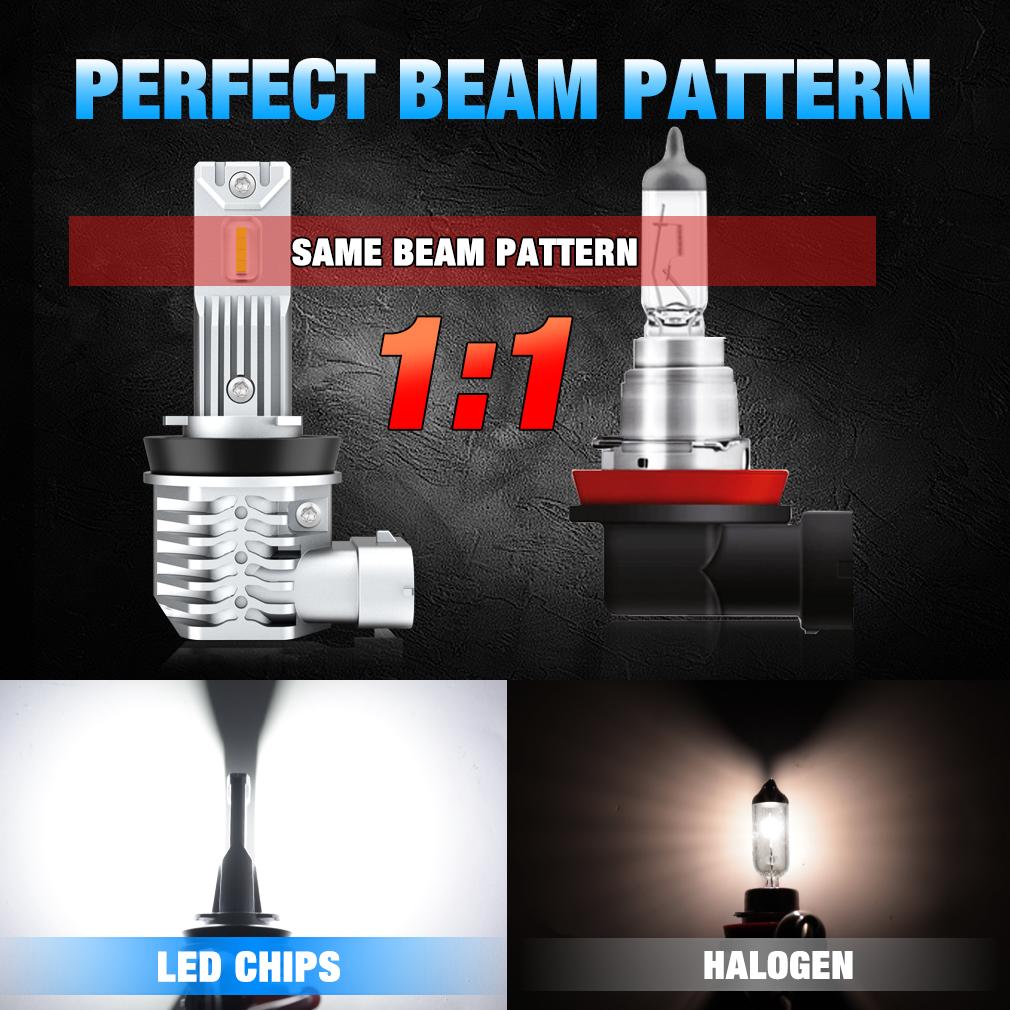 TOAUTO H8 H11 H16JP LED Bulbs Headlight Car Fog Lights H4 HB3 9005 HB4 9006 LED Daytime Running Lamp 6500K  Auto DRL Bulb