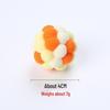 Christmas Colored Handmade Elastic Bell Ball Cat Toy – Bite-Resistant and Perfect for Self-Entertainment and Boredom Relief.