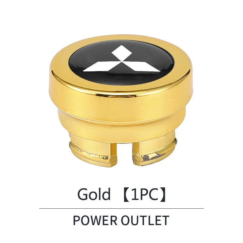 Car Cigarette Lighter Cover DustProof Decoration Cap Auto Accessories For Mitsubishi Eclipse Lancer Outlander ASX Colt I200 Star