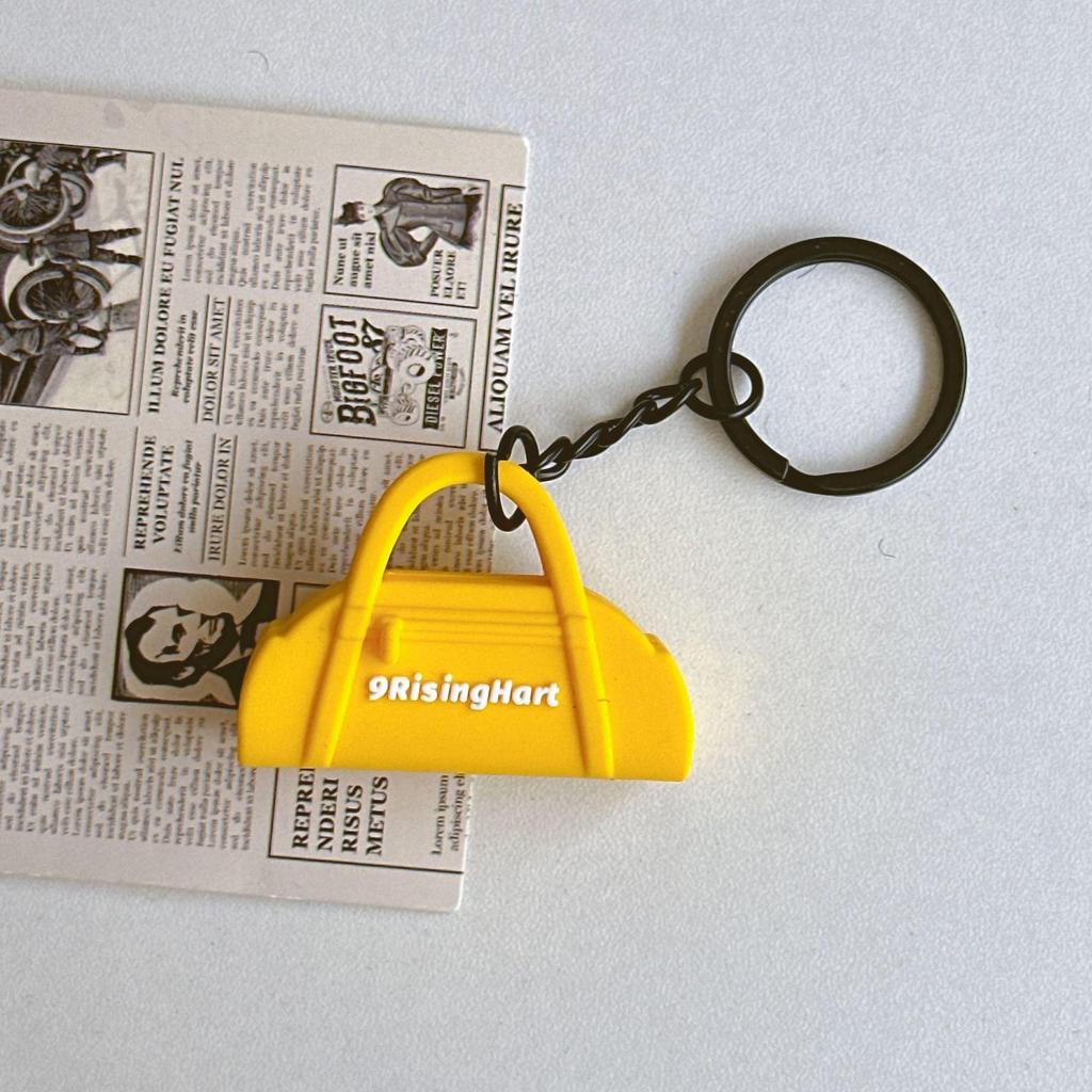 Eco Mini Gummi Pickleball Schläger Schlüsselanhänger - Sportrucksack Anhänger