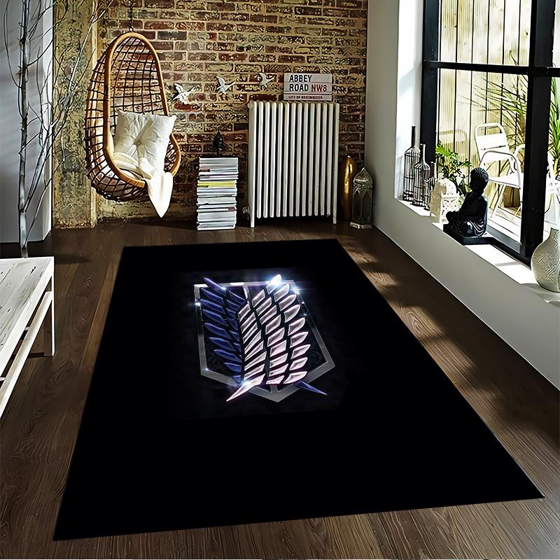 Attack on Titan Wings Logo carpet Non-slip rug suitable for living room and bedroom sofas