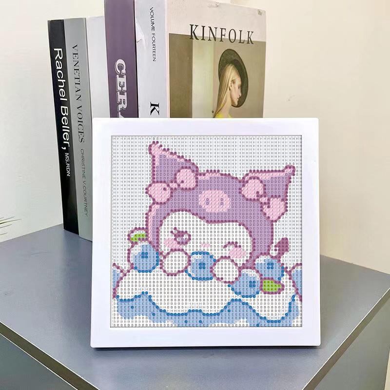 New Cartoon Diamond Painting 5D Diamond Handmade Diy Handmade Full Diamond With Frame Decorative Diamond Painting Wooden Photo Frame