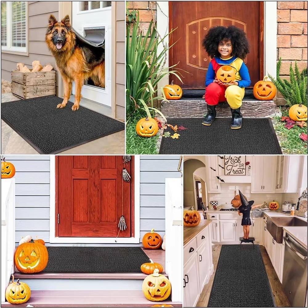 Rubber Door Mat Super Absorbent Washable Door Mat New Entrance Rug Indoor Use