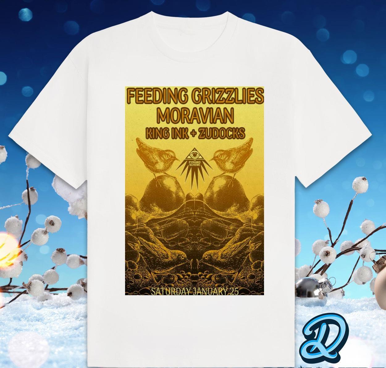 26 Band Feeding Grizzlies With Moravian Grand Rapids T Shirt WHITE S-5XL CG2268 Unisex T-Shirt XXXL