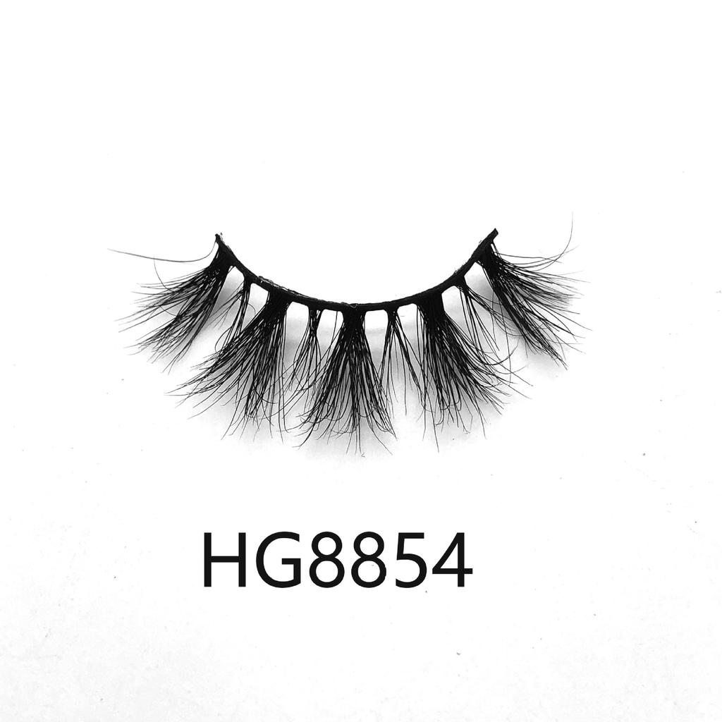 20mm Mink Hair False Eyelashes European And American Multi -Layer Thick Cross Curly Messy False Eyelashes