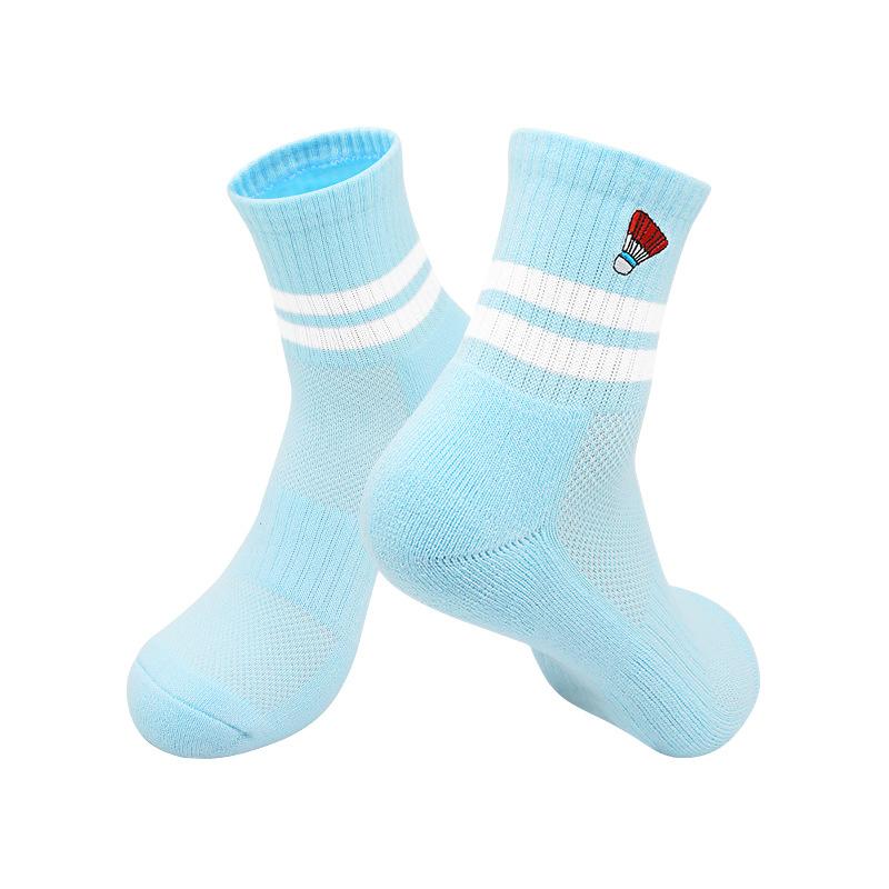 Professionelle Badminton-Socken Herren Handtuchsohle Herren Schweißabsorbierend Rutschfest Damen Mittelschaft Sportsocken Badminton Socken