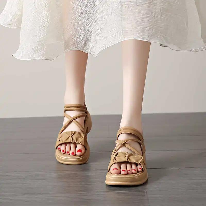 Fashion Open Back Sumer Big Size Women Sandals Women's White Shoes Flip Flops Summer Women Sneakers Sport Festival Shose Resort