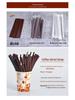 Degradable PLA Coffee Stirring Straw, Three-Hole Disposable for Hot Drinks and Milk Tea