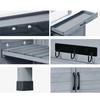 Garden Cabinet with Worktop Divit PG03 Weather-resistant Outdoor Cabinet Grey Wood