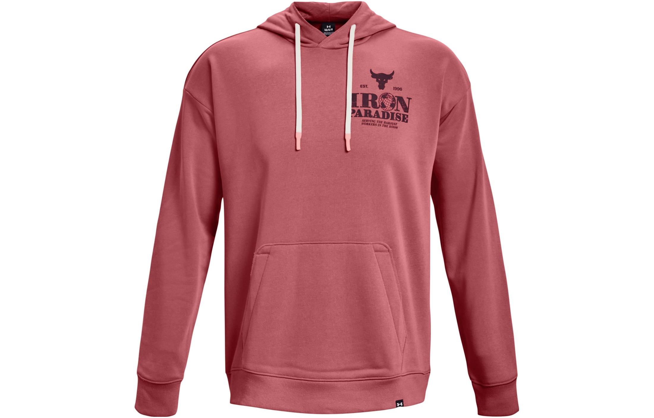 Under Armour Sweatshirts Men s Red Hooded Moderate 1373562-600 XL