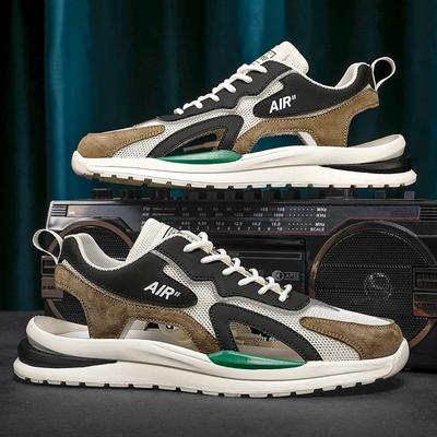 Fashion Summer Men Sandals Breathable Mesh Beach Slippers Shoes Outdoor Non-slip Sneakers Fashion Casual Shoes Luxury Sandal