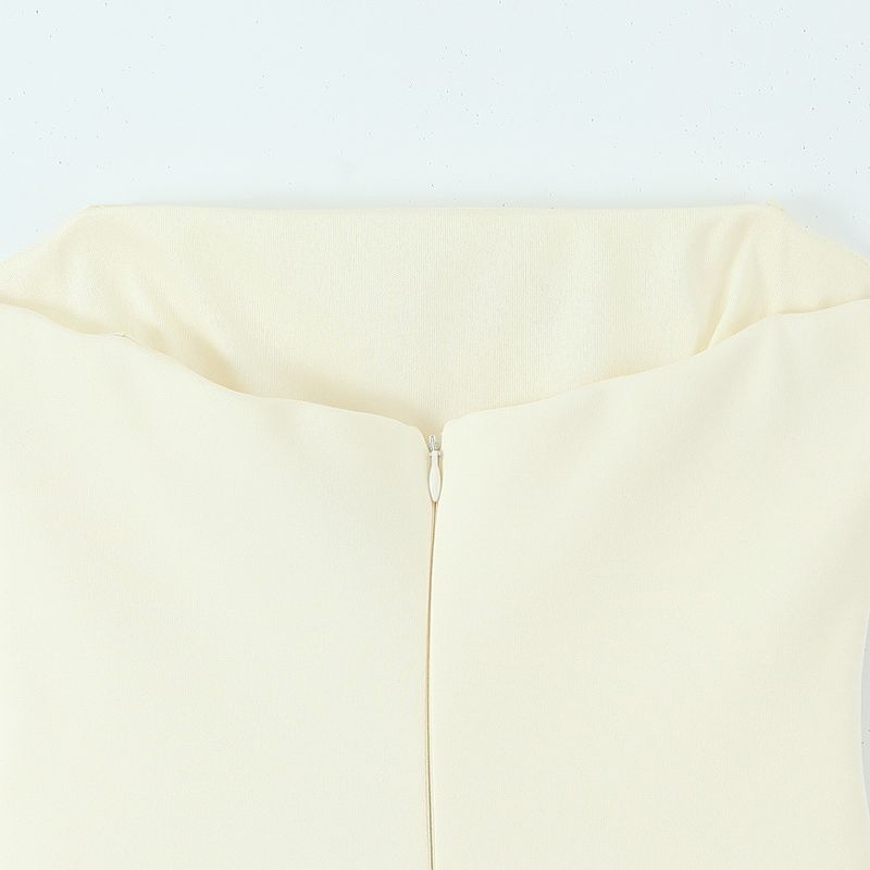 Kaslead New Arrival Women's Clothing Fashion Style Puffy Hem Silk Net Short Dress 4772332