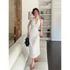 Neck Sling Dress Women's Casual Summer Small Waist a Word Thin Skirt