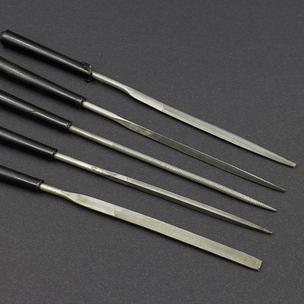 Hand Tools Diamond Files Diamond Needle For Wood Nonslip Handle Silver + Black