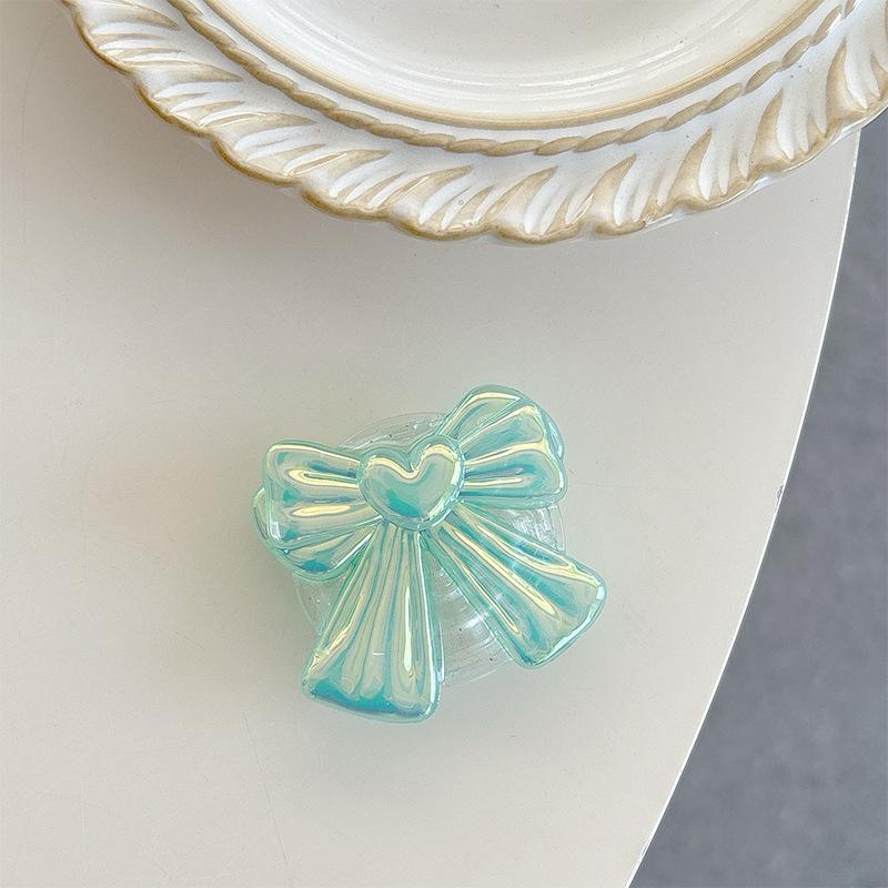 Colorful Bow Mobile Phone Airbag Bracket Wind Paste Retractable Women'S Desktop Bracket Creative