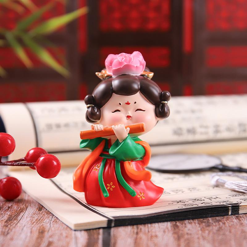 Chinese Desktop Decoration Home Decoration Tang Dynasty Lady Decoration Cute Ornaments
