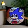 Cool Karaktär S-Sonic-MT The Hedgehog Kuddfodral Soffa Och Vardagsrum Dekorativa Kuddfodral Damm- och Kvalsteravvisande F