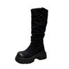 Suding Home! Fashion Versatile Platform Knight Boots Women's Autumn 2025 New Retro Skinny Long Pile Boots