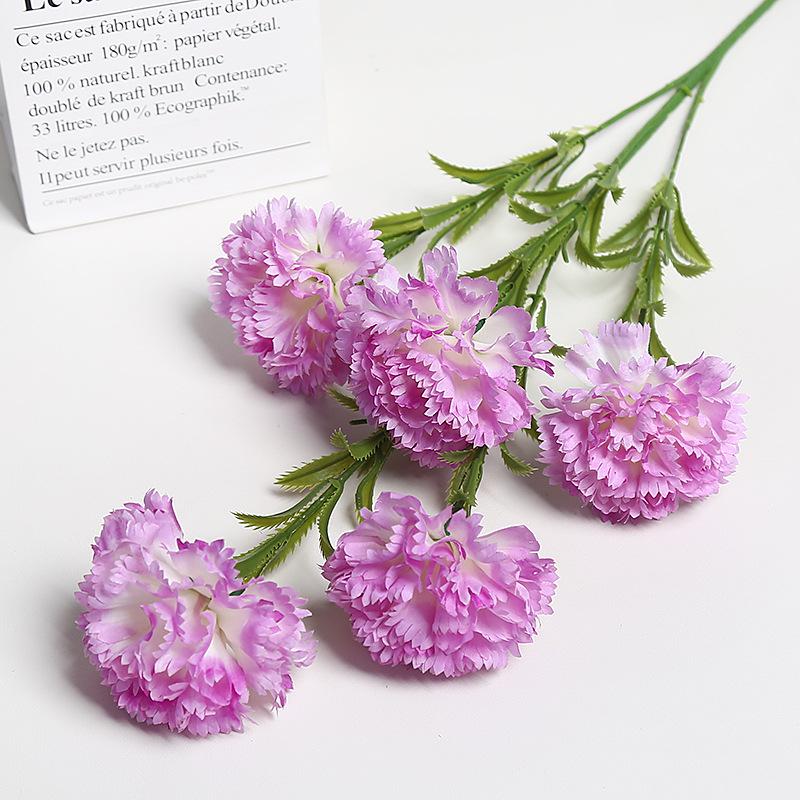 High-End Artificial Carnation Bouquet for Weddings and Home Decor