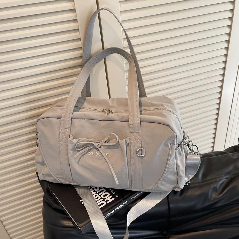 Neue Reisetasche Großes Fassungsvermögen Schulter Tragbar Gepäcktasche Reiseaufbewahrungstasche Bordtaschen Sport-Fitness-Taschen für Damen