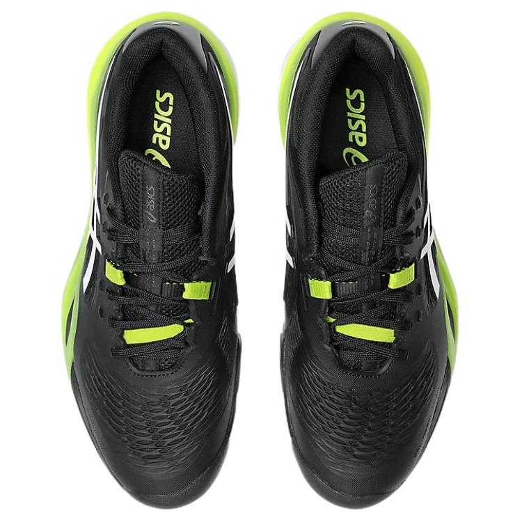 Asics Gel-Resolution X Versatile Comfortable Durable Low-Top Tennis Shoes Men Sneakers Black Green 1041A481002