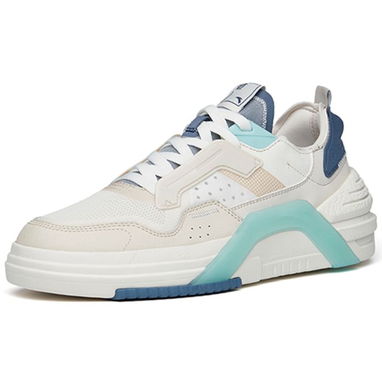 Anta Life Series A-Dao Pro Durable Breathable Low-Top Sneakers Men Sneakers White Gray 112228071-4