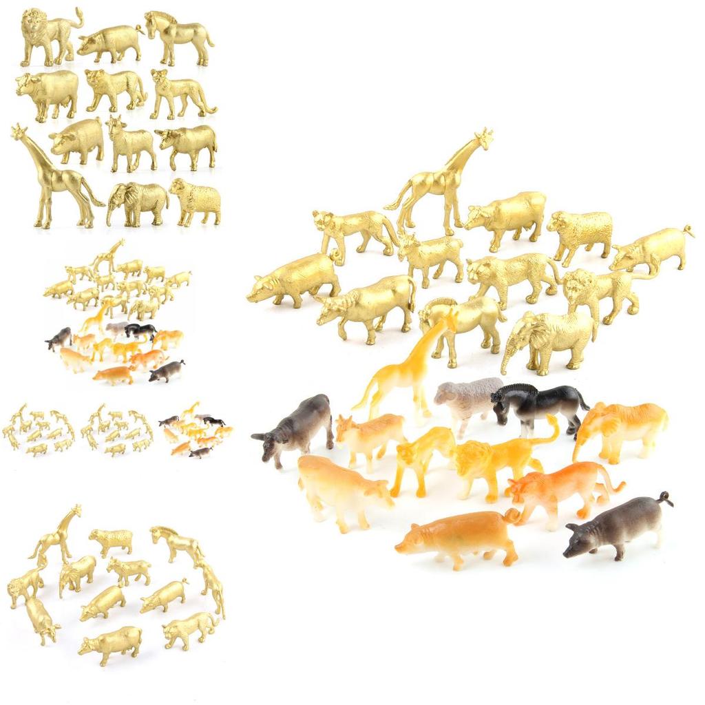 Detailed Pvc Animal Model Collection For Kids With Exciting Giraffe And Lion Toys