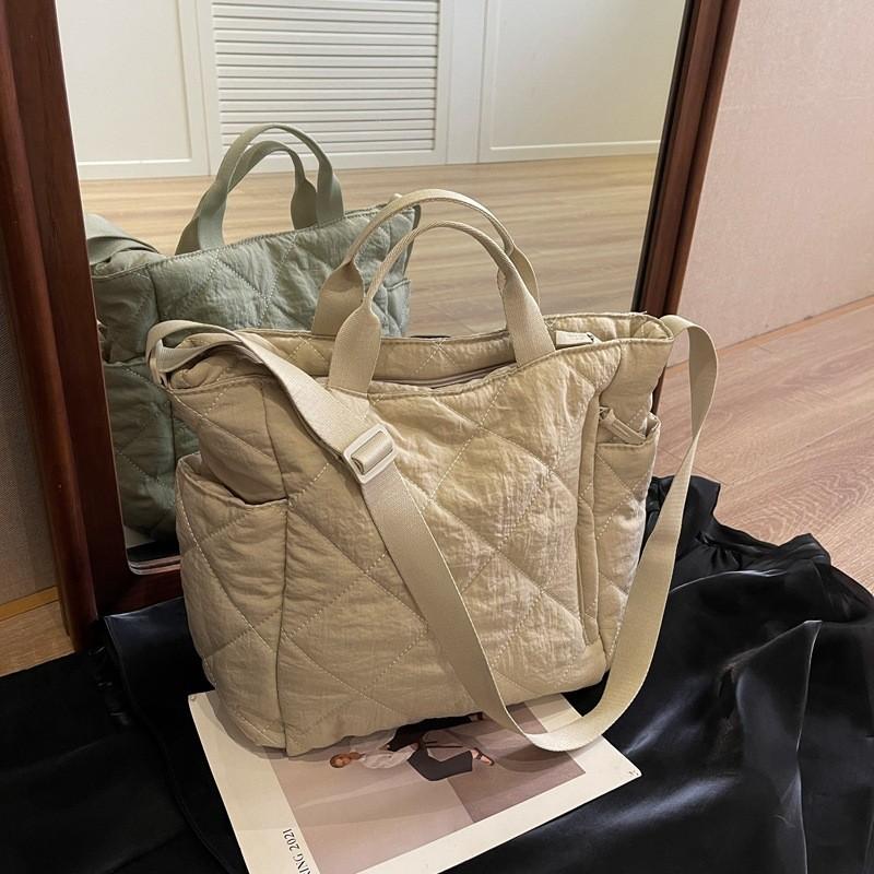 Large Capacity Canvas Shoulder Bag For Women 2023 New Autumn Winter Street Fashion Tote Crossbody Bag