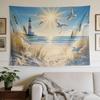 A Stylish Tapestry, Seaside Lighthouse Sunset,perfect for Sprucing up Wall Decor in Homes, Dorms and Bedrooms.