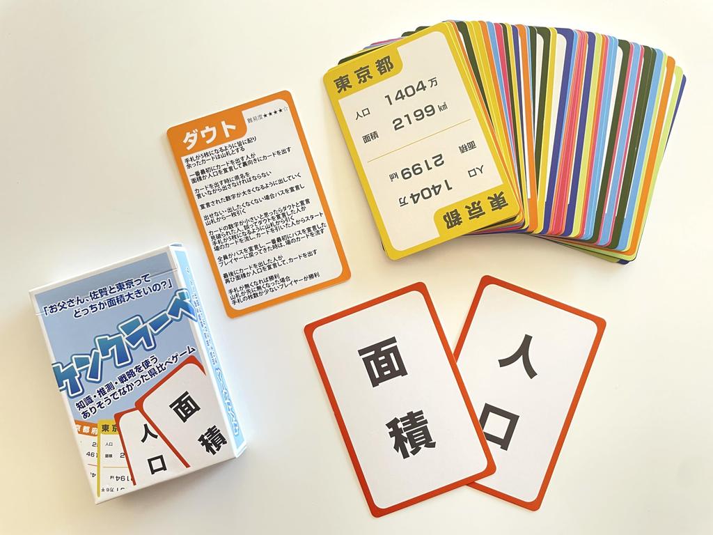 Kenkurabe - A fun card and board game where you can compare prefectures and learn by playing and using knowledge, guesswork, and strategy.