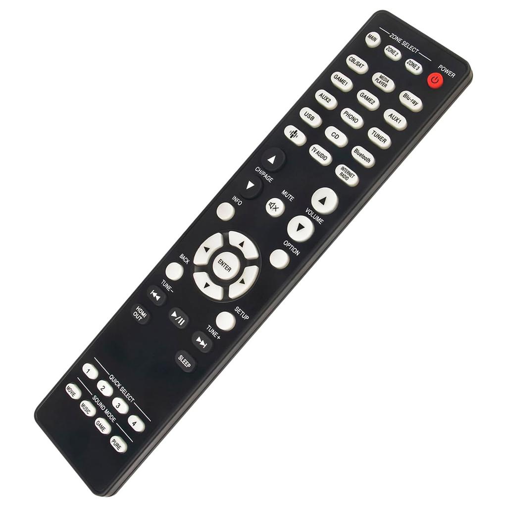RC-1256 For Denon Amplifier Remote Control Replacement 1-10m Range Handheld Controller