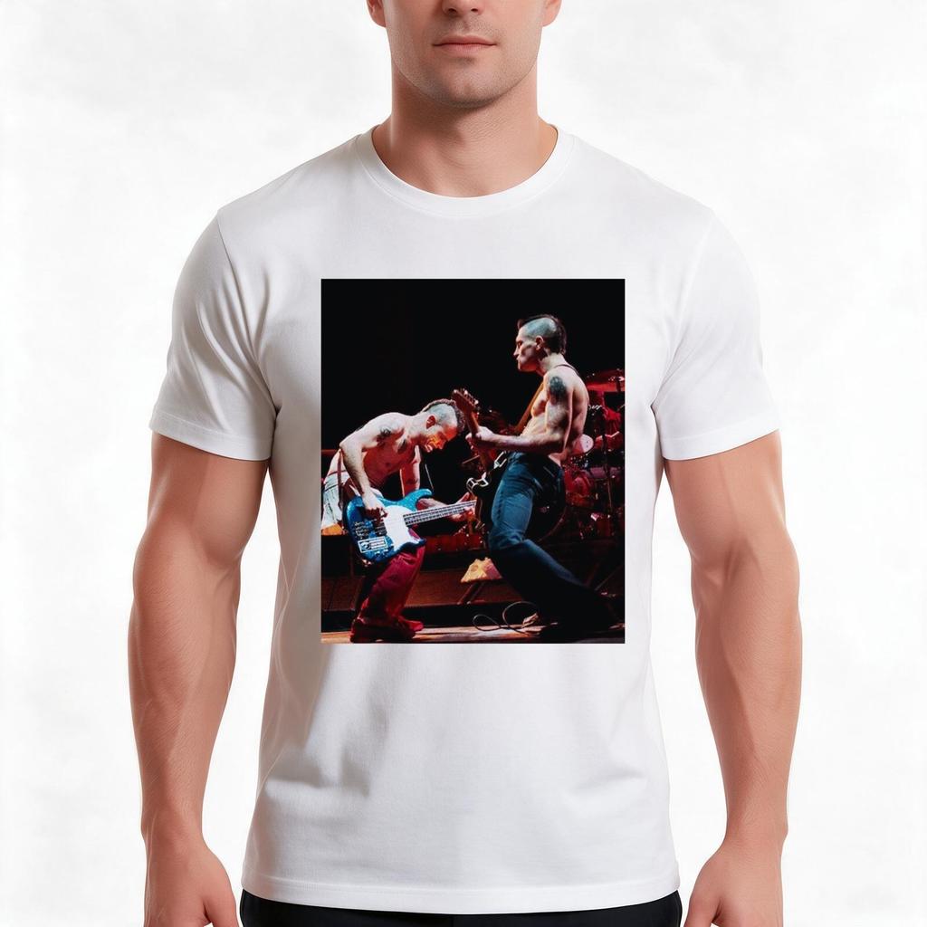 Frusciante Flea Tshirt Summer Casual Cotton Tee Oversized Streetwear Tops Vintage Graphic Print Loose Fit Short Sleeve