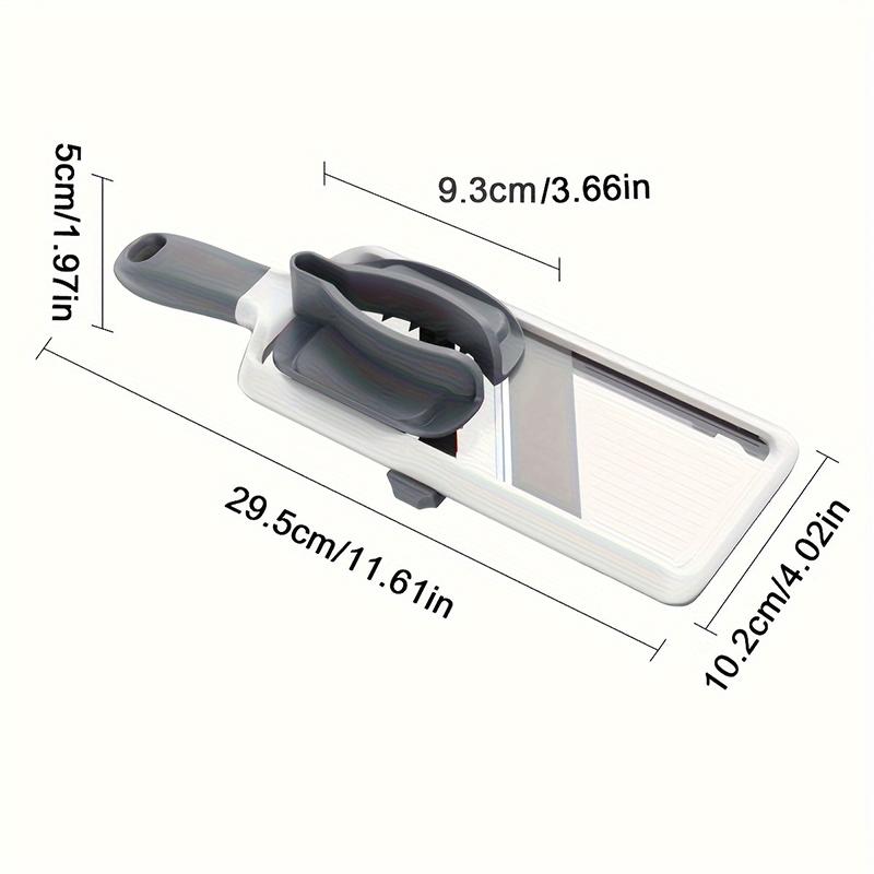 Handheld Vegetable Slicer with Adjustable Stainless Steel Blade Vegetable Fruit Cutter for Potatoes Lemons Kitchen Gadget