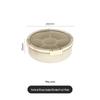 Luxe Fruit and Snack Storage Plate with Lid – Divided Sections for Fruits & Dried Snacks
