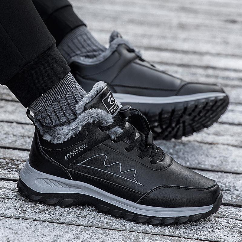 Women s Winter Wool Boots - Thickened Plus Velvet, Warm Walking Shoes for Middle-Aged  Elderly 44